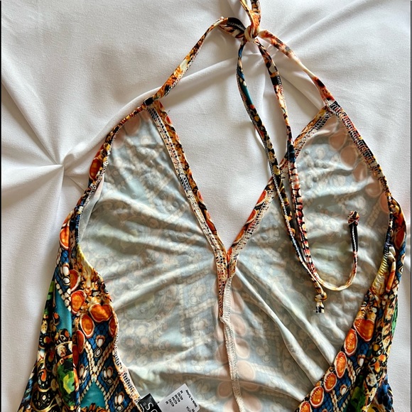 VENUS Colorful Hi-Low Backless Dress (M) NWOT - Picture 12 of 16